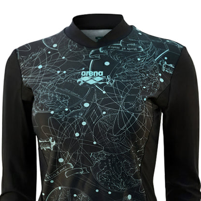 ARENA Black Long Sleeve Women's Rashguard - Supersports Thailand