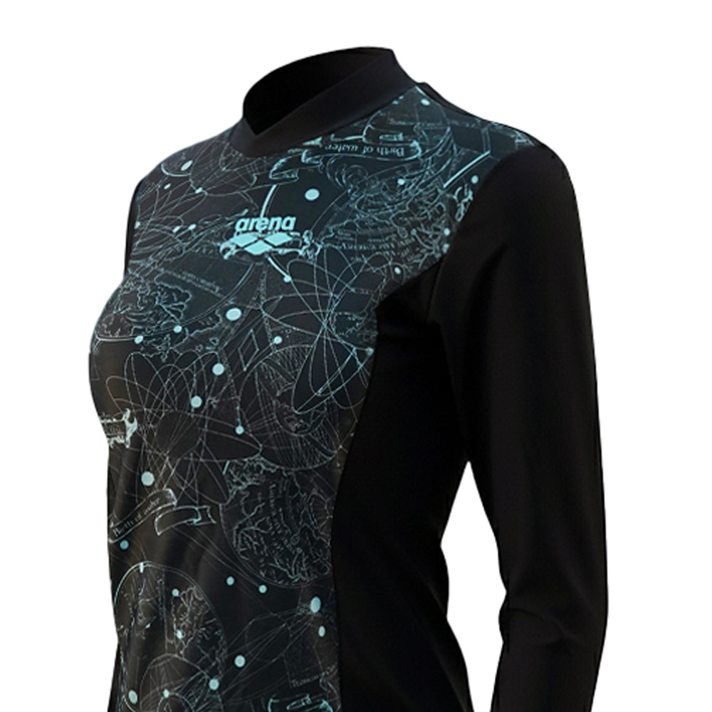 ARENA Black Long Sleeve Women's Rashguard - Supersports Thailand Supersports Thailand