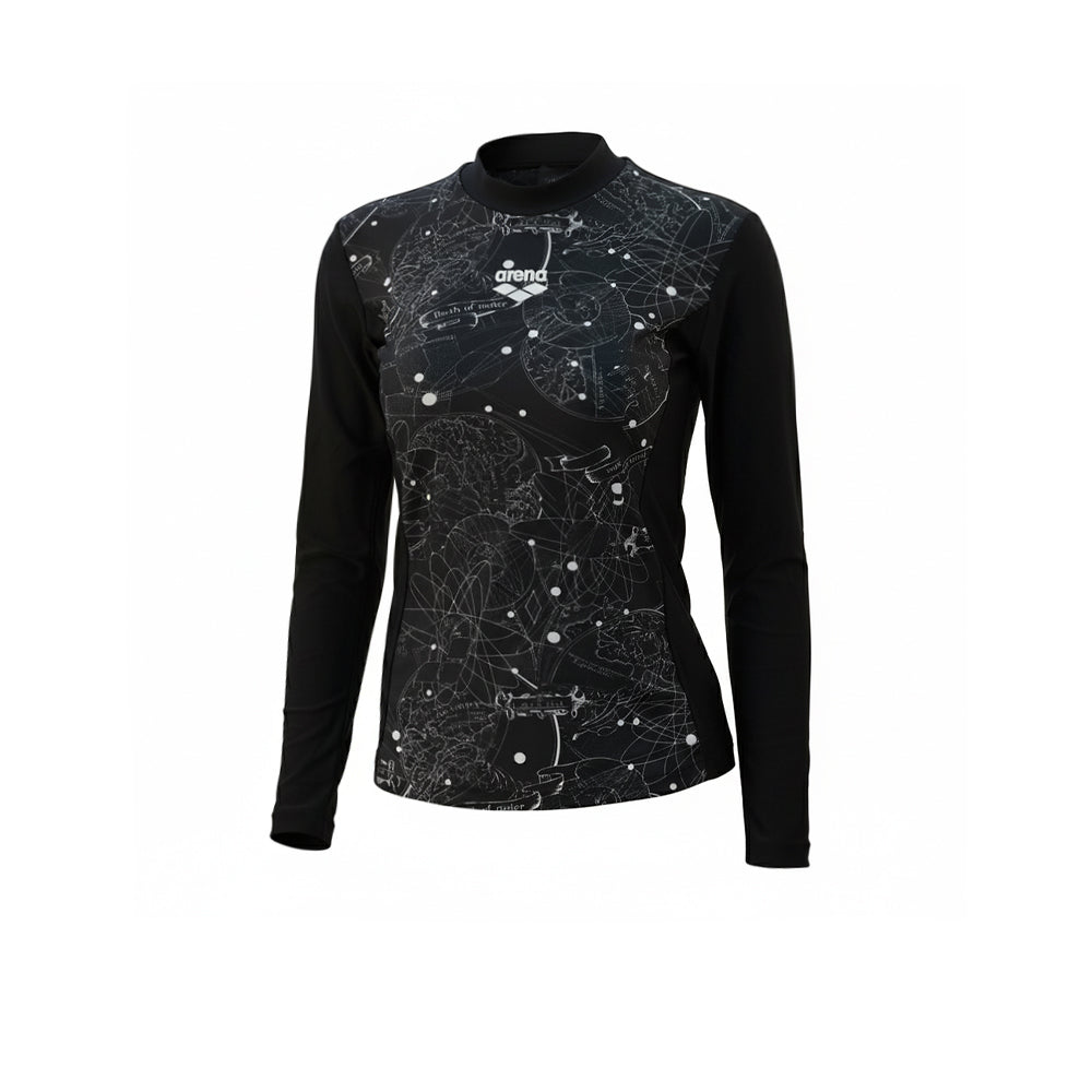 ARENA Black Long Sleeve Women's Rashguard - Supersports Thailand