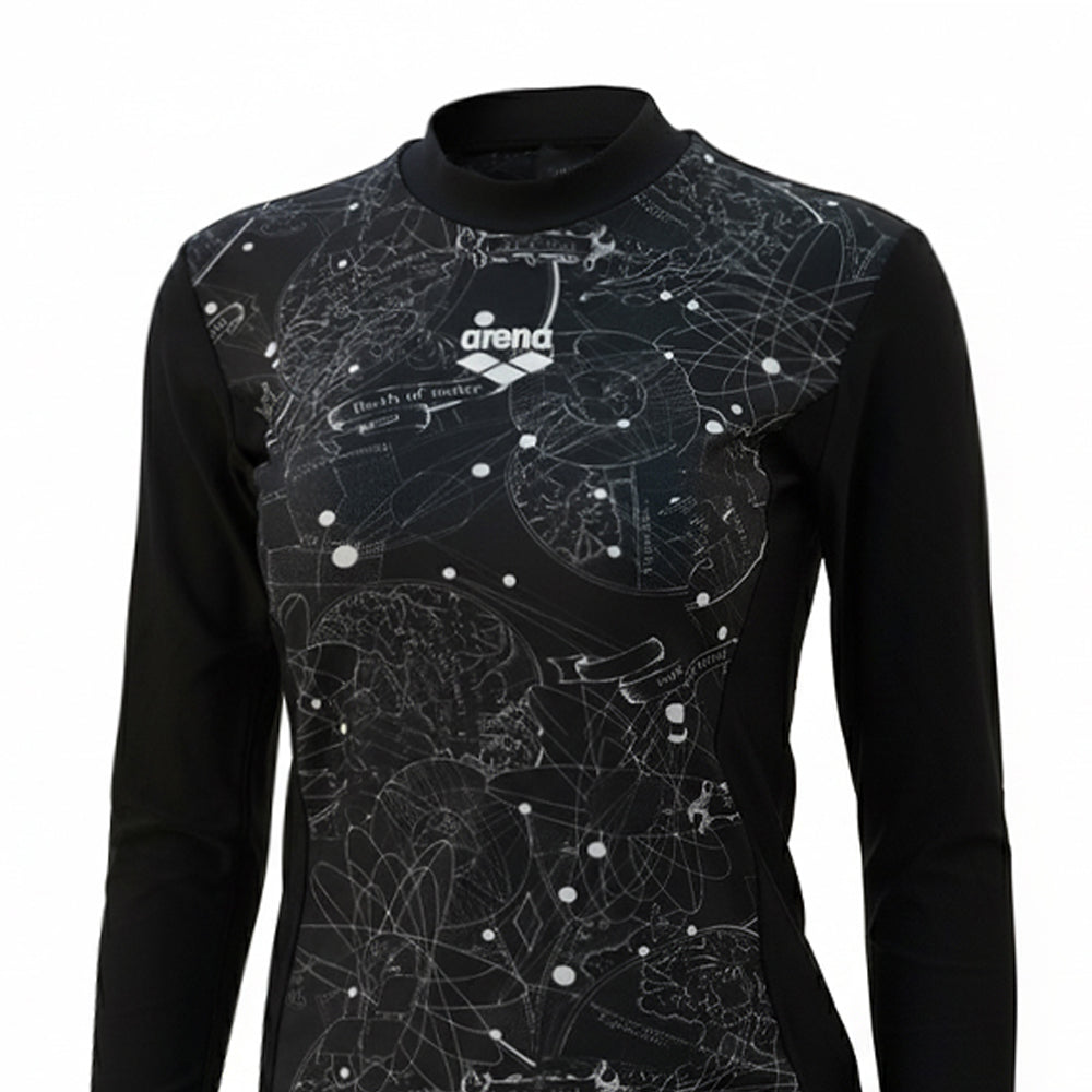 ARENA Black Long Sleeve Women's Rashguard - Supersports Thailand