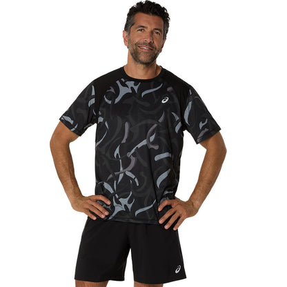 ASICS Road All Over Print Men's Running T-Shirt