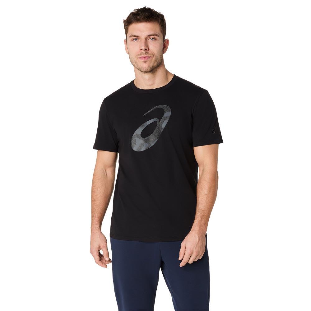 ASICS Spiral Logo Graphic Cotton Blend Tee Men's Running T-Shirt - Supersports Thailand