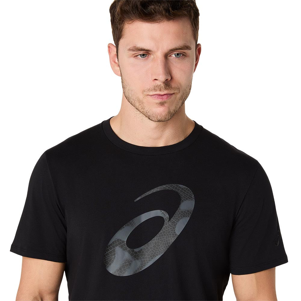 ASICS Spiral Logo Graphic Cotton Blend Tee Men's Running T-Shirt