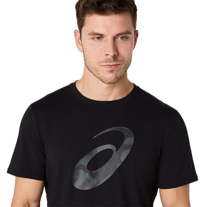 ASICS Spiral Logo Graphic Cotton Blend Tee Men's Running T-Shirt