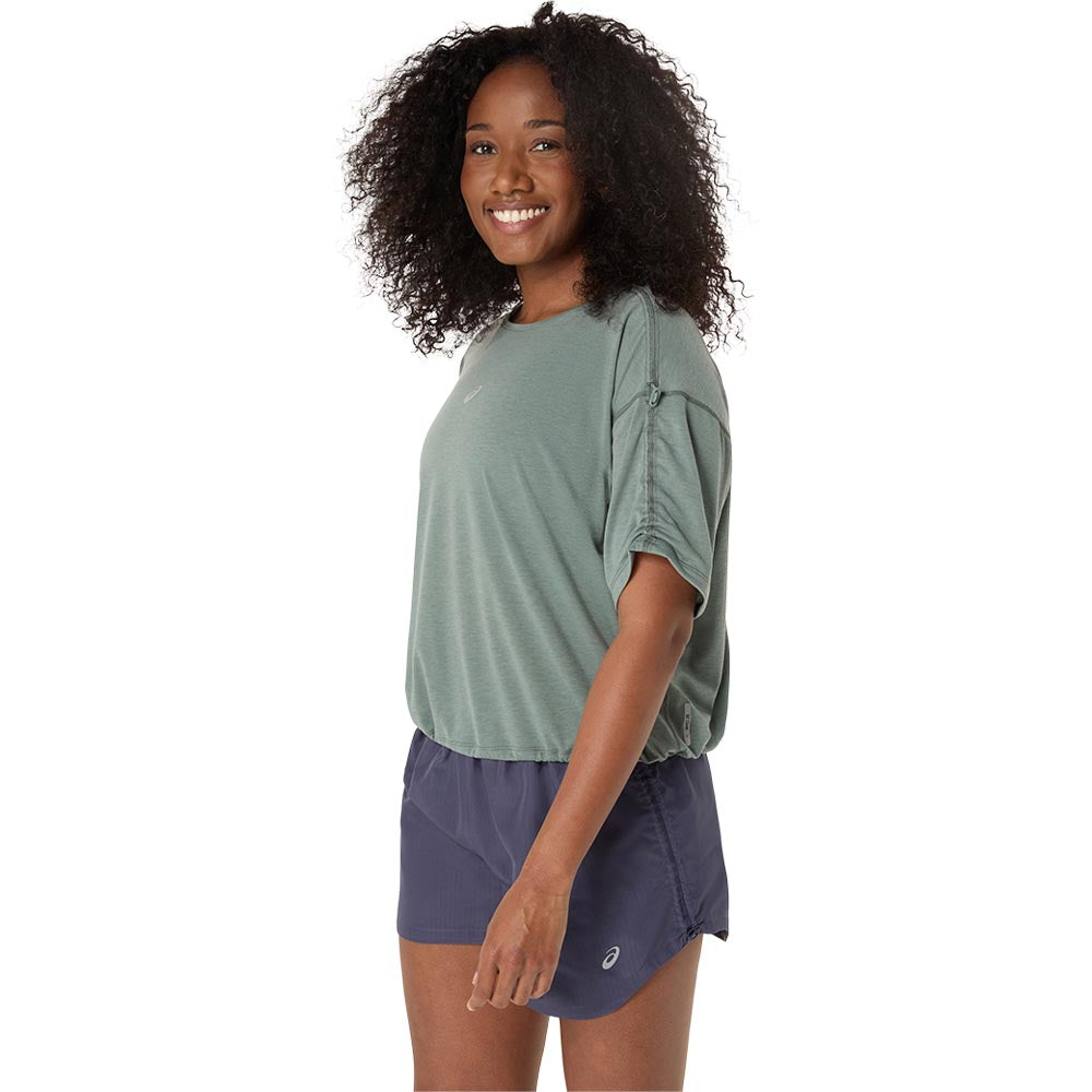 ASICS Nagino Run Adjustable Short Sleeve Women's Running T-Shirt - Supersports Thailand Supersports Thailand