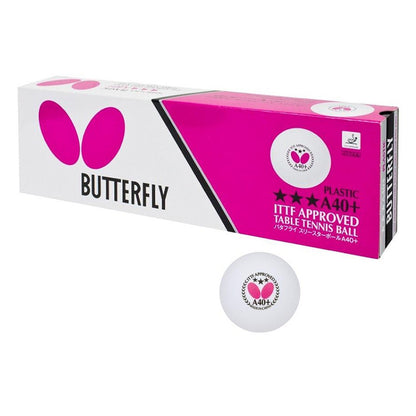 BUTTERFLY 3 Star A40 Table Tennis Ball (12 Balls)