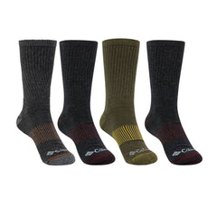 COLUMBIA Heather Ribbed Half Cushioned Crew Men's Socks (4 Pairs)