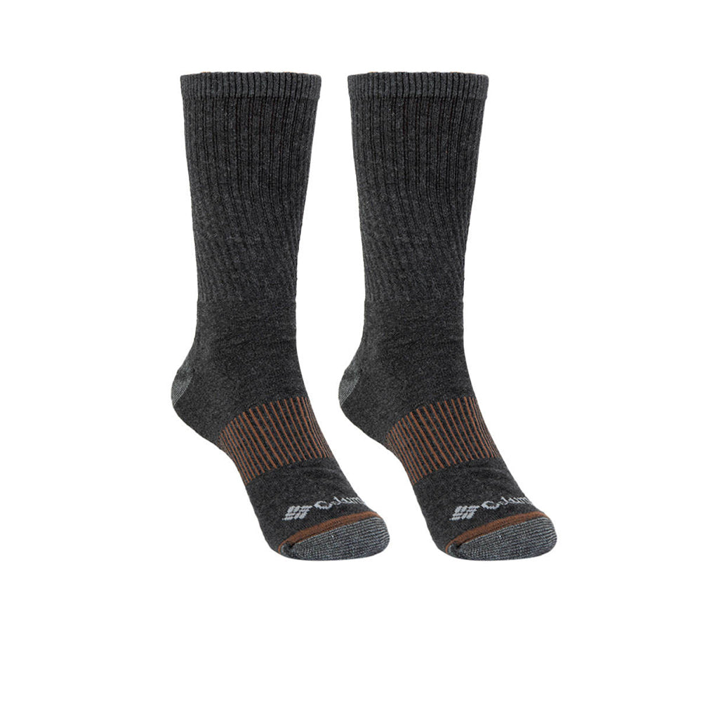 COLUMBIA Heather Ribbed Half Cushioned Crew Men's Socks (4 Pairs)