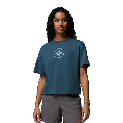 COLUMBIA Rolling Bend™ Graphic Relaxed Crop Women's T-Shirt - Supersports Thailand