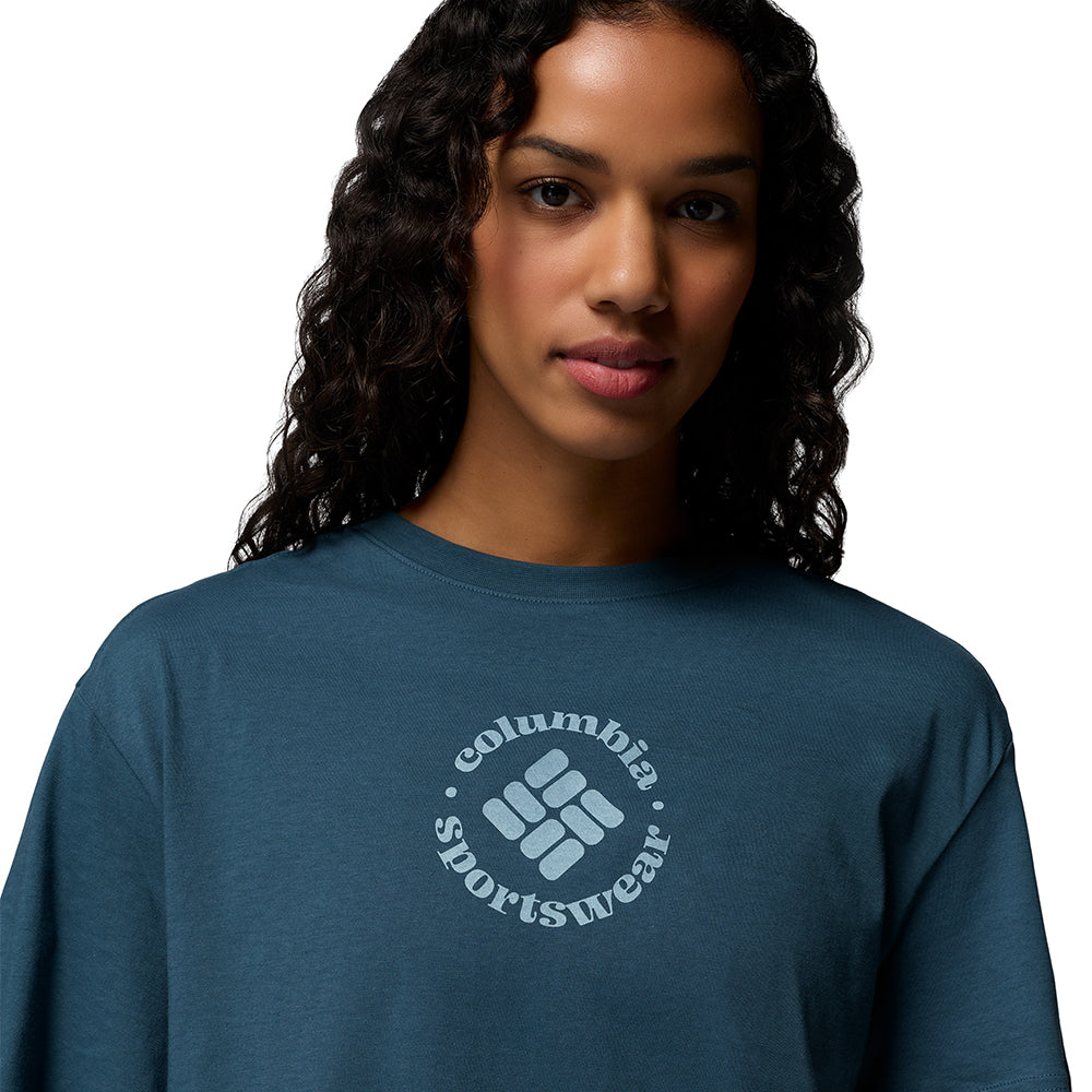 COLUMBIA Rolling Bend™ Graphic Relaxed Crop Women's T-Shirt - Supersports Thailand Supersports Thailand