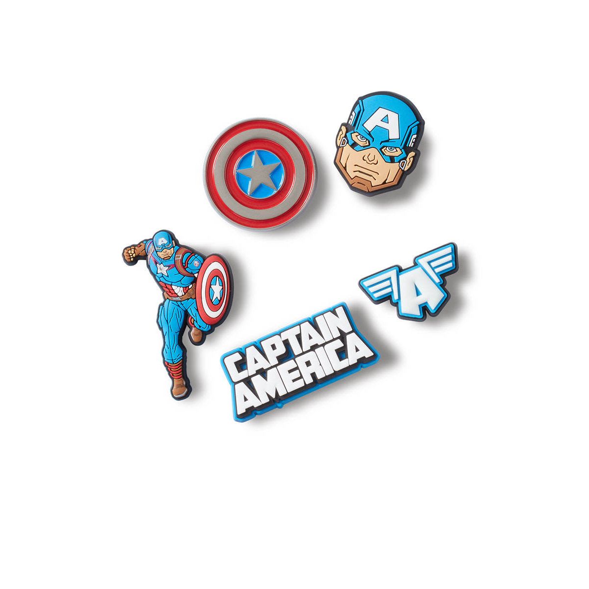 CROCS Jibbitz Captain America 5-Pack Shoes Charm - Supersports Thailand Supersports Thailand