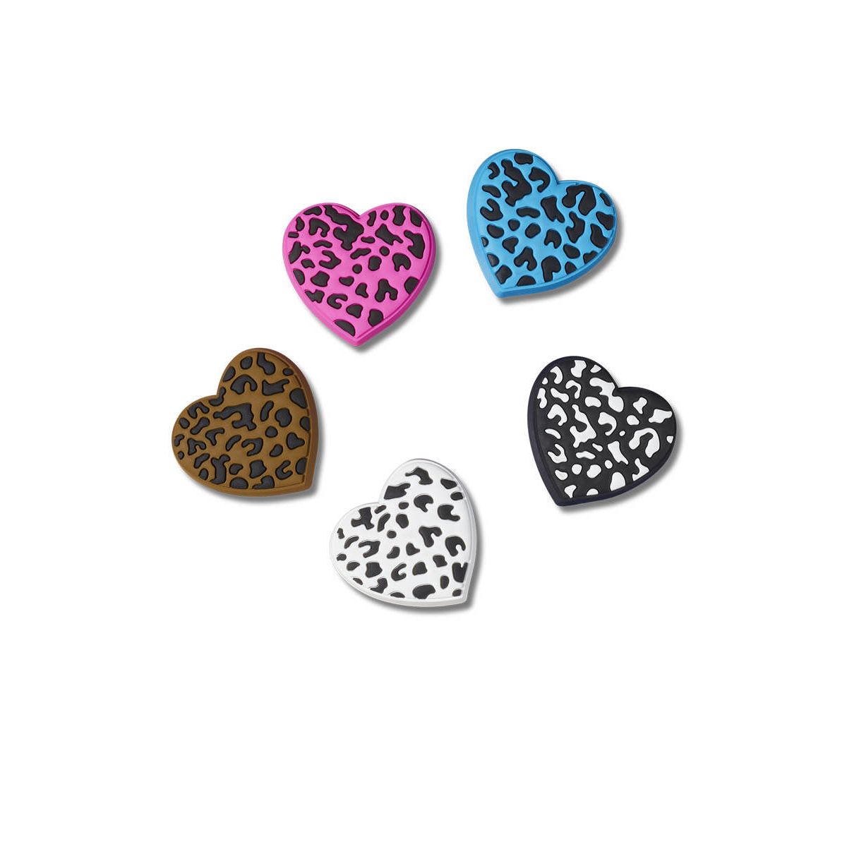 CROCS Jibbitz Leopard Animal Print Heart 5-Pack Shoes Charm - Supersports Thailand