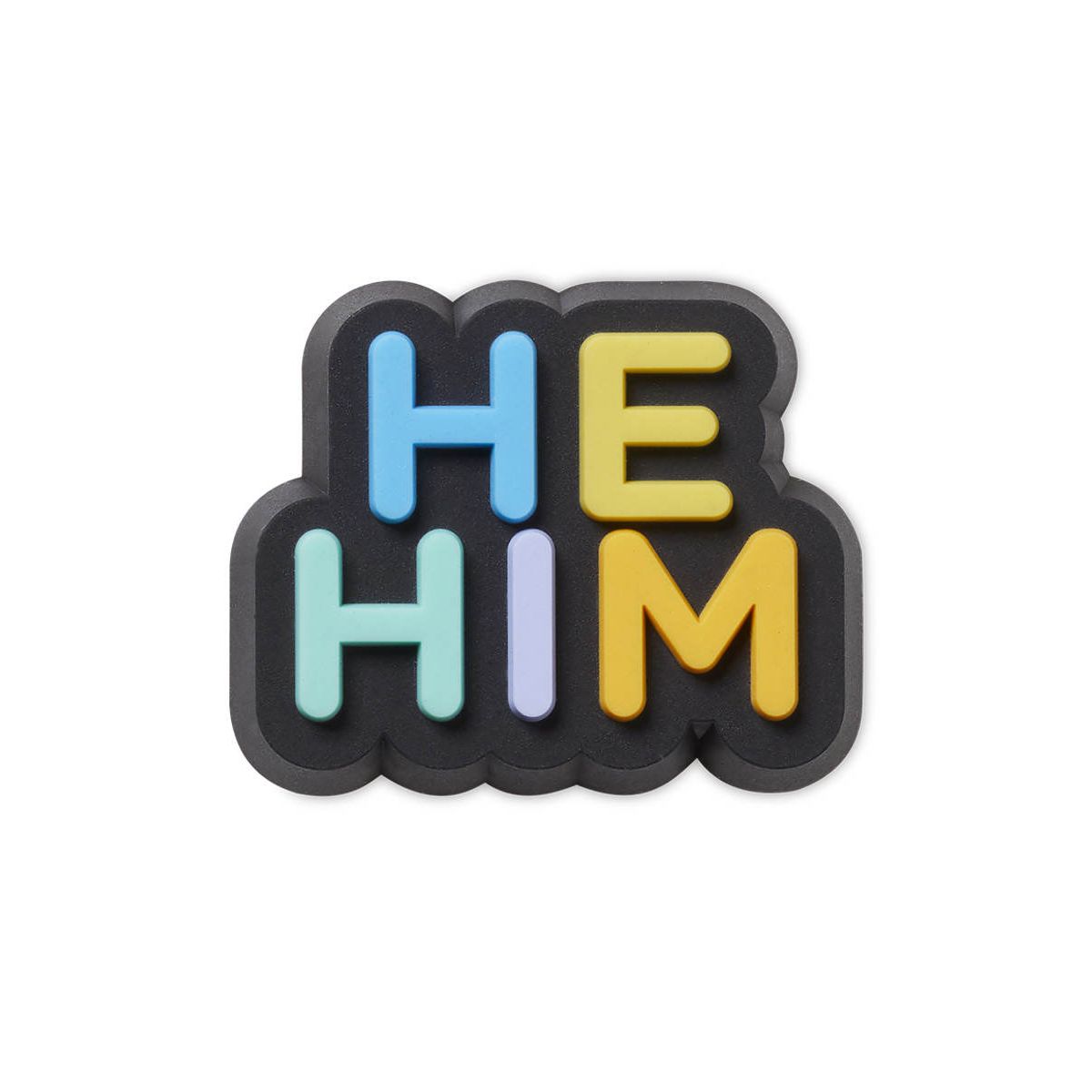 CROCS Jibbitz He Him Pronoun Shoes Charm - Supersports Thailand