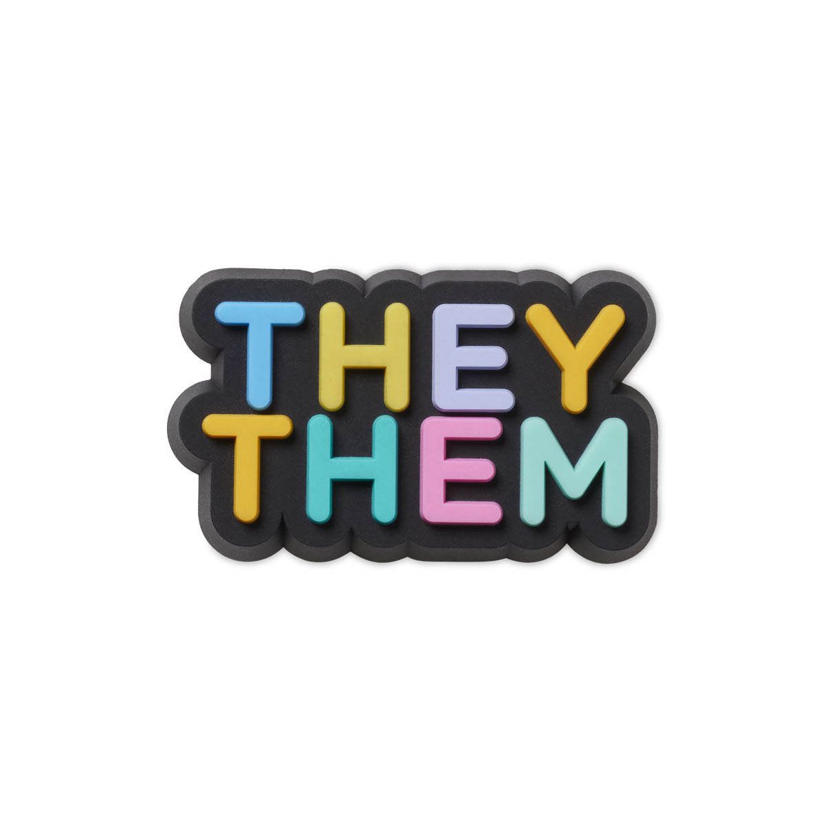 CROCS Jibbitz They Them Pronoun Shoes Charm - Supersports Thailand