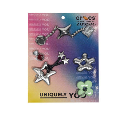 CROCS Jibbitz Future Metallic 5-Pack Shoes Charm - Supersports Thailand
