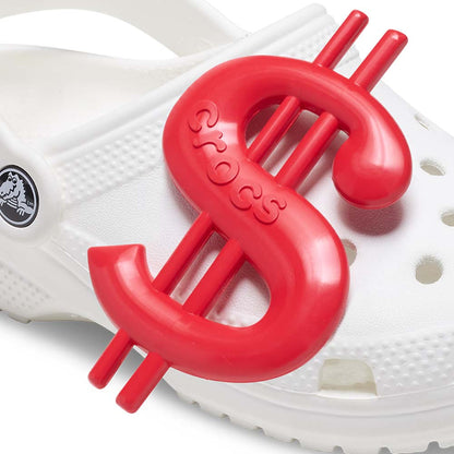 CROCS Jibbitz Mega Red Money Sign Shoes Charm - Supersports Thailand