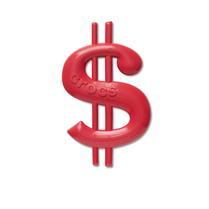 CROCS Jibbitz Mega Red Money Sign Shoes Charm - Supersports Thailand