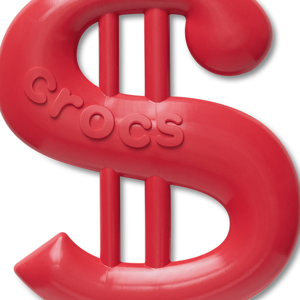 CROCS Jibbitz Mega Red Money Sign Shoes Charm - Supersports Thailand