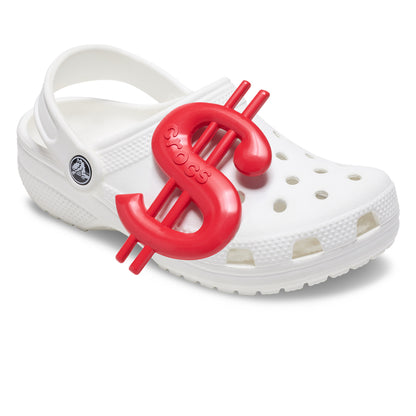CROCS Jibbitz Mega Red Money Sign Shoes Charm - Supersports Thailand