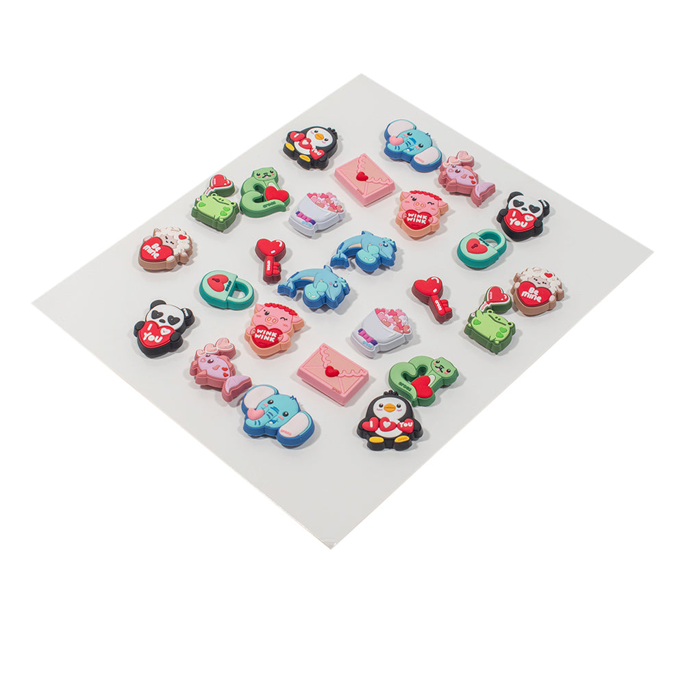 CROCS Jibbitz Valentine Day Card 26-Pack Shoes Charm - Supersports Thailand