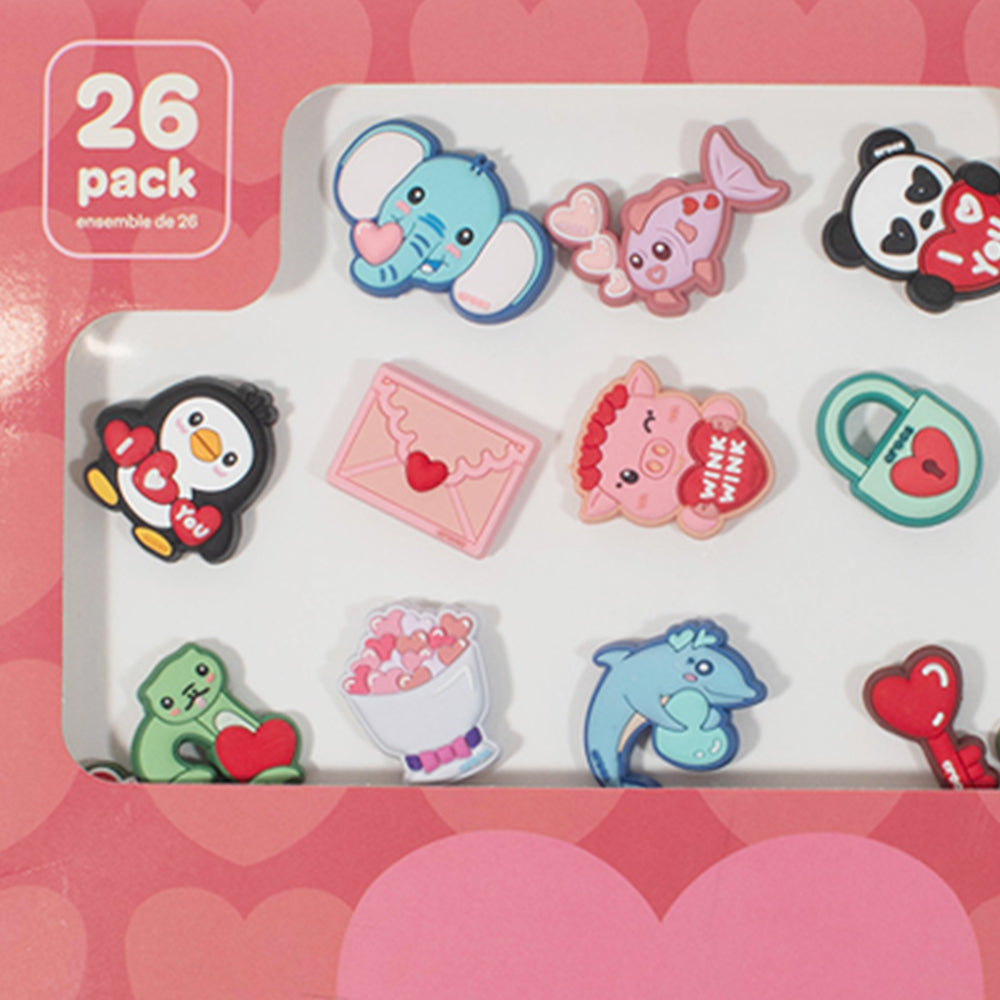 CROCS Jibbitz Valentine Day Card 26-Pack Shoes Charm - Supersports Thailand Supersports Thailand