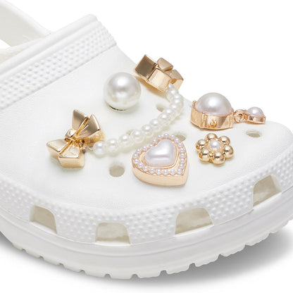 CROCS Jibbitz Pearly Gold 5-Pack Shoes Charm - Supersports Thailand
