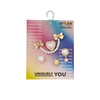 CROCS Jibbitz Pearly Gold 5-Pack Shoes Charm - Supersports Thailand
