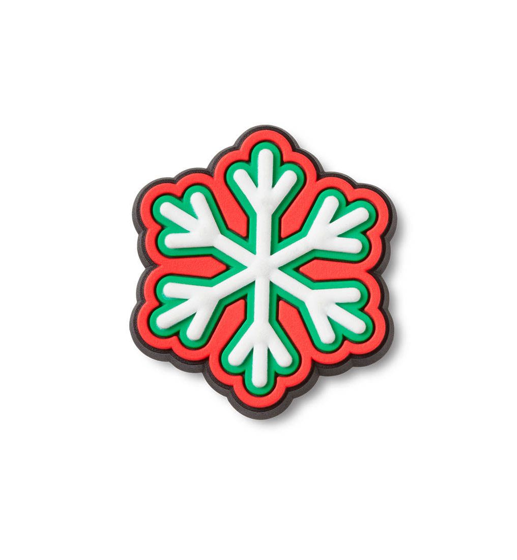 CROCS Jibbitz Green Red Snowflake Shoes Charm - Supersports Thailand Supersports Thailand