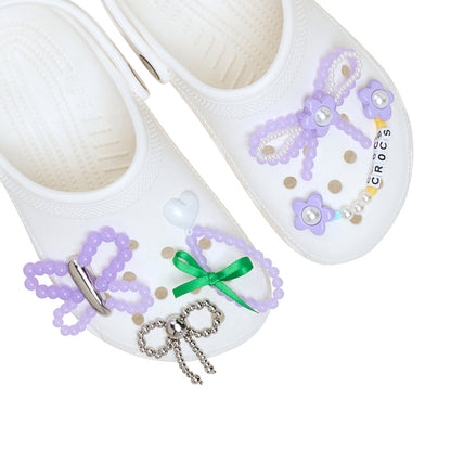 CROCS Jibbitz Purple Meta 5-Pack Shoes Charm - Supersports Thailand
