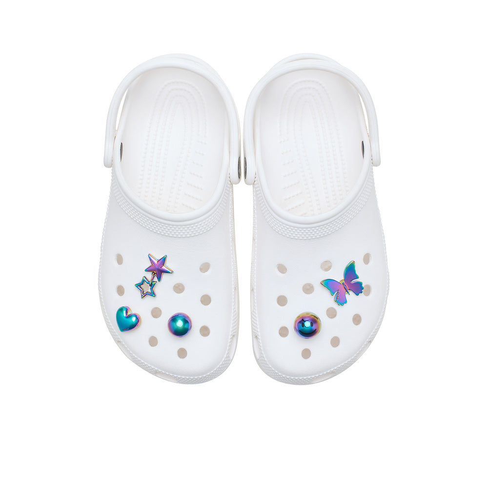 CROCS Jibbitz Iridescent Meta 5-Pack Shoes Charm - Supersports Thailand Supersports Thailand