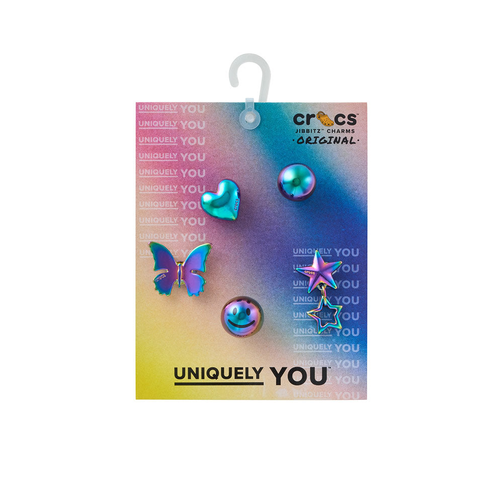 CROCS Jibbitz Iridescent Meta 5-Pack Shoes Charm - Supersports Thailand