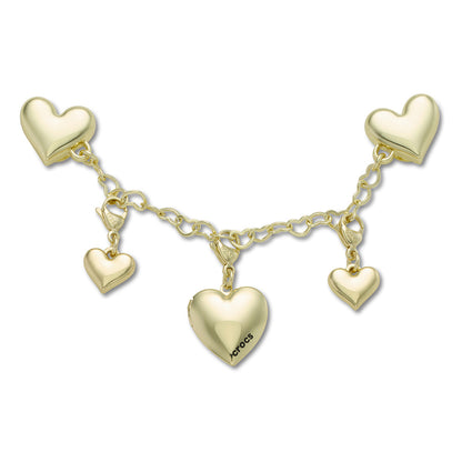 CROCS Jibbitz Gold Heart Chain Shoes Charm - Supersports Thailand