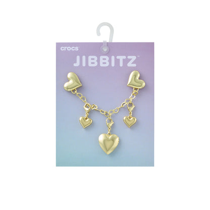 CROCS Jibbitz Gold Heart Chain Shoes Charm - Supersports Thailand