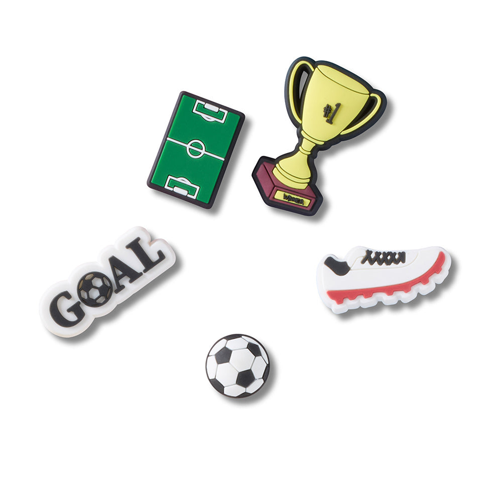 CROCS Jibbitz Soccer Star 5-Pack Shoes Charm - Supersports Thailand Supersports Thailand