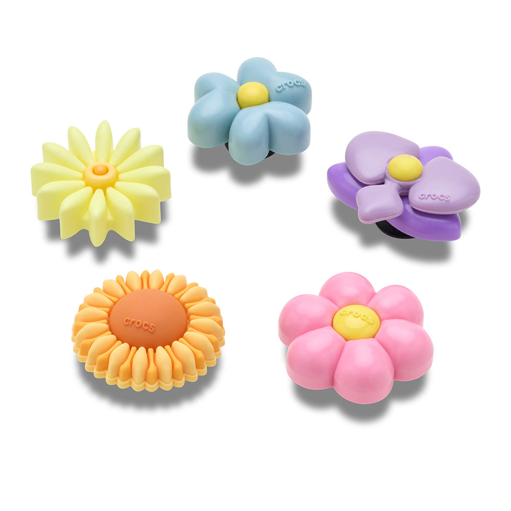 CROCS Jibbitz Puffy Flowers 5-Pack Shoes Charm - Supersports Thailand Supersports Thailand