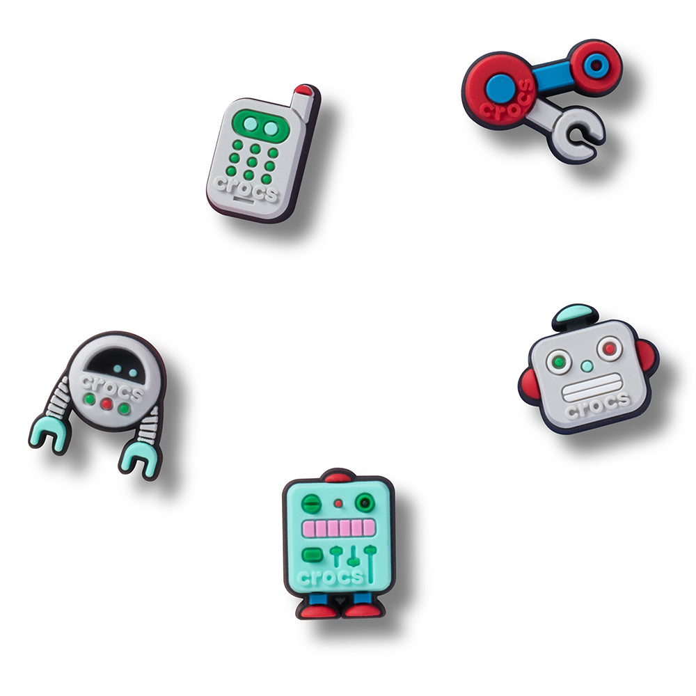 CROCS Jibbitz Robot Friend 5-Pack Shoes Charm - Supersports Thailand Supersports Thailand