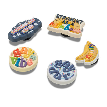 CROCS Jibbitz Irreverent Pride 5-Pack Shoes Charm - Supersports Thailand