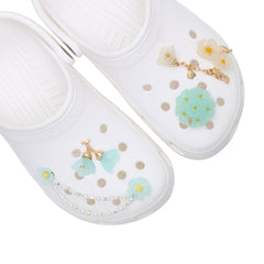 CROCS Jibbitz Blue Dainty Floral 5-Pack Shoes Charm - Supersports Thailand