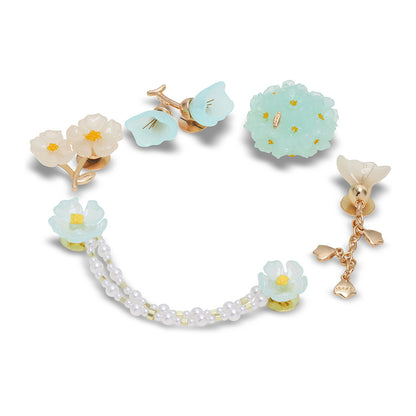 CROCS Jibbitz Blue Dainty Floral 5-Pack Shoes Charm - Supersports Thailand