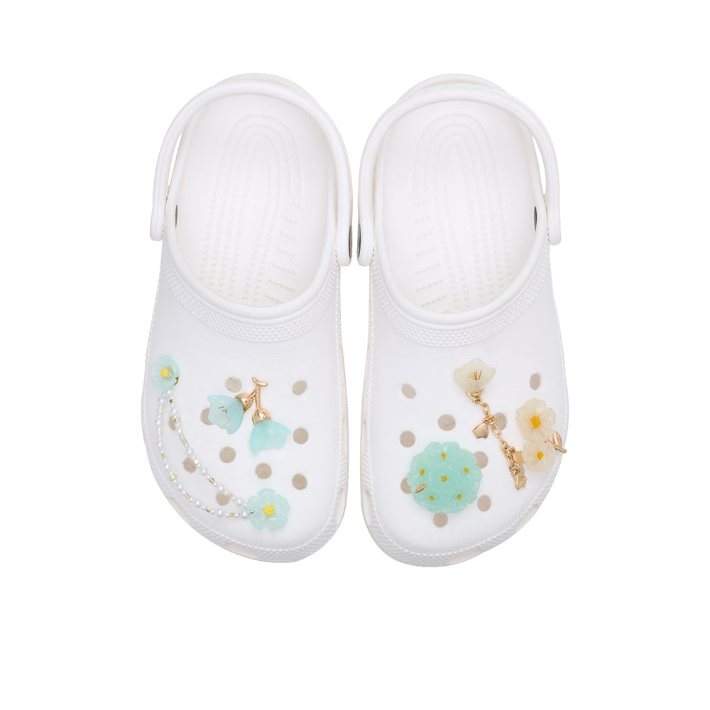 CROCS Jibbitz Blue Dainty Floral 5-Pack Shoes Charm - Supersports Thailand