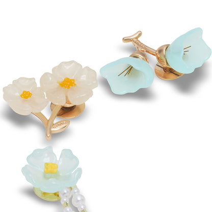 CROCS Jibbitz Blue Dainty Floral 5-Pack Shoes Charm - Supersports Thailand