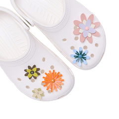 CROCS Jibbitz Faux Leather Floral 5-Pack Shoes Charm - Supersports Thailand