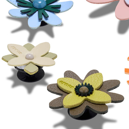 CROCS Jibbitz Faux Leather Floral 5-Pack Shoes Charm - Supersports Thailand