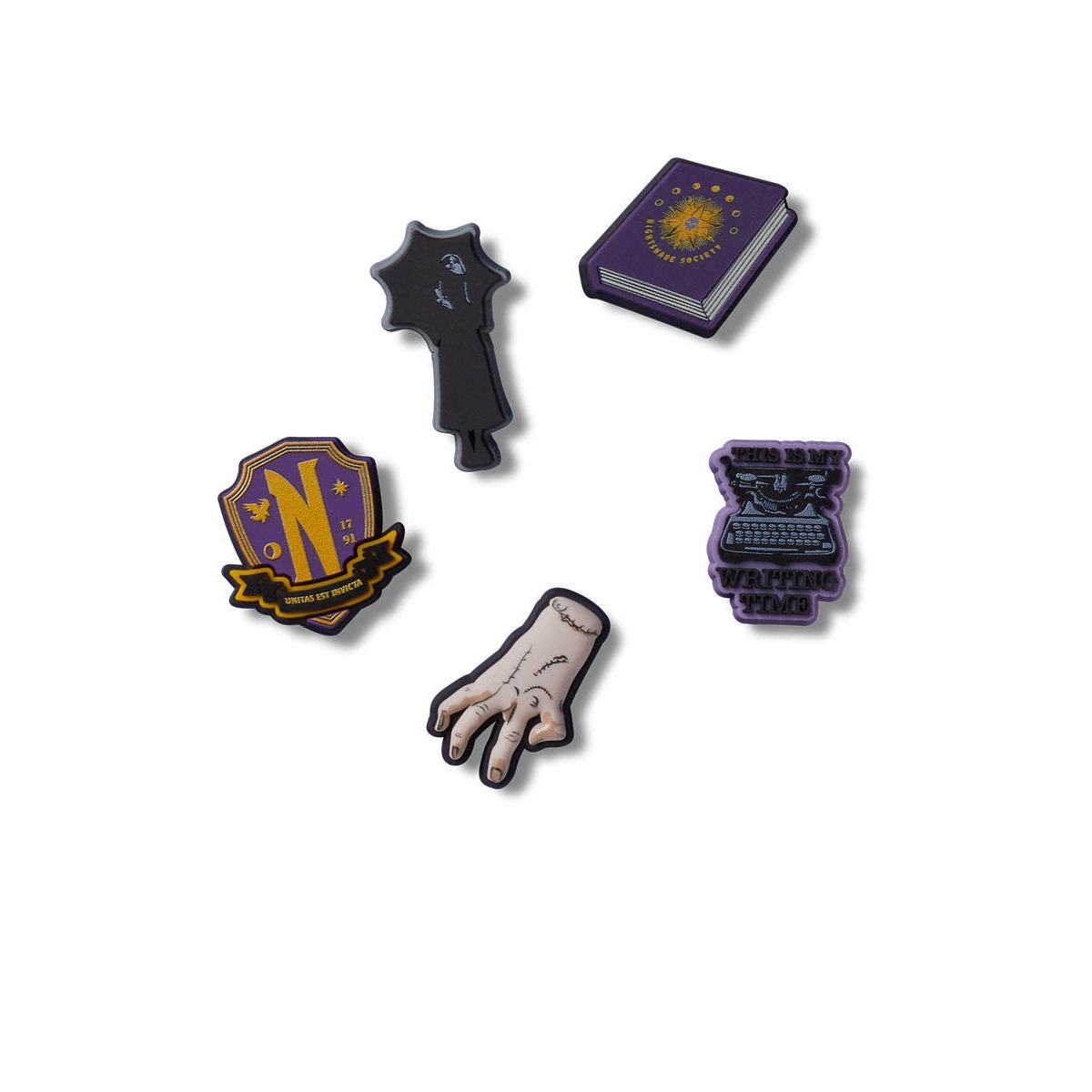 CROCS Jibbitz Addams Family 5-Pack Shoes Charm - Supersports Thailand Supersports Thailand