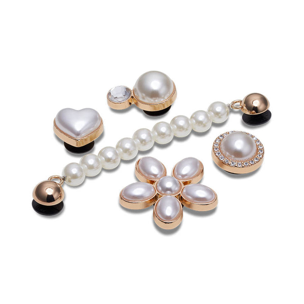 CROCS Jibbitz Dainty Pearl Jewelry 5-Pack Shoes Charm - Supersports Thailand