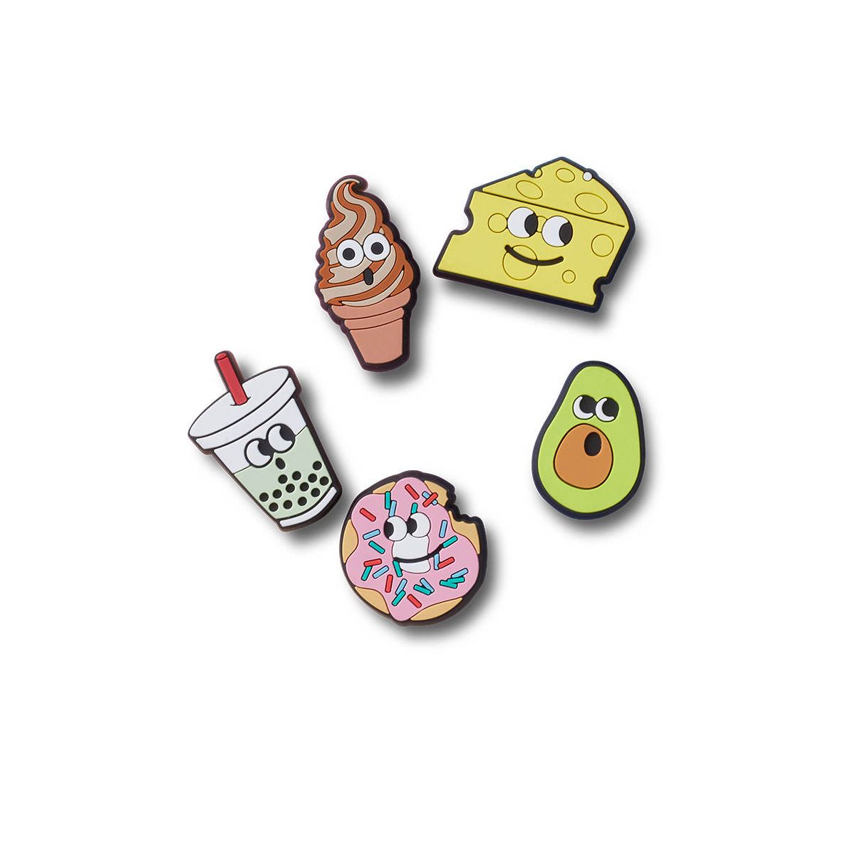 CROCS Jibbitz Lights Up Food Friends 5-Pack Shoes Charm - Supersports Thailand Supersports Thailand