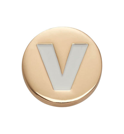 CROCS Jibbitz Gold Letter V Shoe Charms - Supersports Thailand