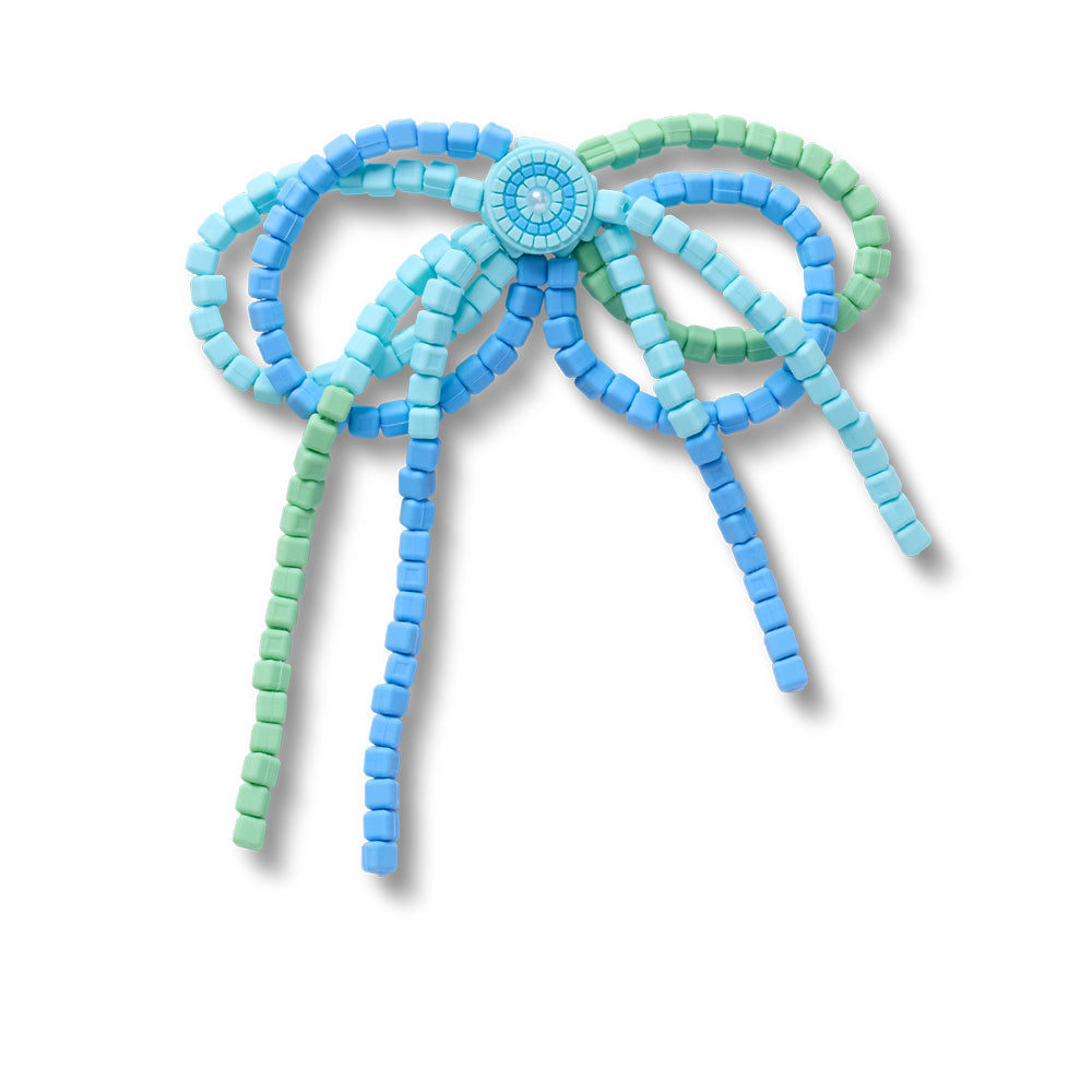 CROCS Jibbitz Blue and Green Beaded Bow Shoes Charm - Supersports Thailand