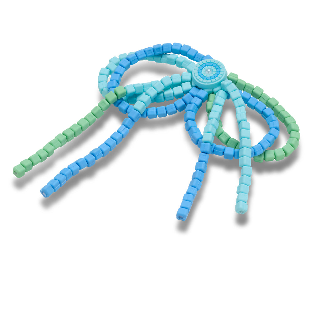 CROCS Jibbitz Blue and Green Beaded Bow Shoes Charm - Supersports Thailand