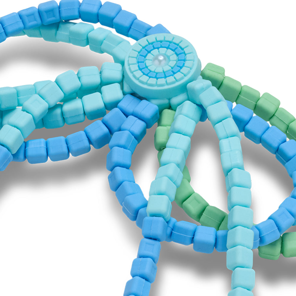CROCS Jibbitz Blue and Green Beaded Bow Shoes Charm - Supersports Thailand